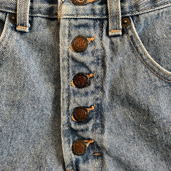 2/$35 Vintage Maryk & Co. Essential Denim Shorts Button Fly Made Canada Womens - Picture 5 of 6